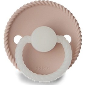 Resim FRIGG Rope Silikon Emzik - Karanlıkta Parlayan Blush Night 0-6 ay Mavi 