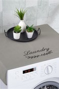Resim HOMELKA Çamaşır Makinesi Örtüsü Nakışlı Sıvı Geçirmez Kumaş Yeşil Renk 