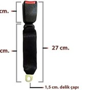 Resim Emniyet Kemer Kolu Arka Kumaşlı Mekanizma Üniversal 