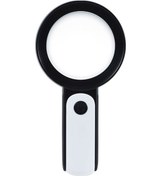 Resim 30 Kez 18 Led Işık Soğuk Ve Sıcak Işık Hd Yaşlı Okuma Gözlüğü Büyüteç Siyah Çok Renkli 