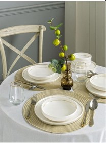 Resim Pierre Cardin Swan Gold 24 Parça Yemek Takımı 