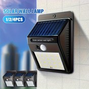 Resim 20 LED Güneş Duvar Lambası Hareket Sensörü ile - 3 Işık Modu, Duvar Lambası, Güneş Enerjili ve Kolay Kurulum, Duvar Lambası Aydınlatması | Modern Dış Mekan Işığı | Dayanıklı Plastik Gövde 