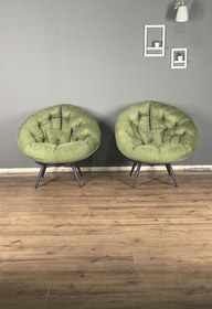 Resim Berta Concept Hera 2'li Berjer Koltuk & Yatak Olabilen Minder Yeşil 