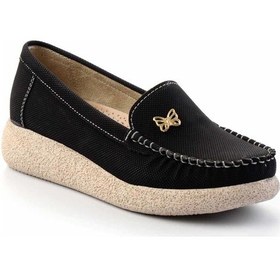 Resim Siyah Kadın Loafer Ayakkabı K01823016001 Siyah 