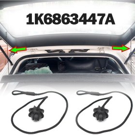 Resim jmsstore 2x Vw Golf Mk5 Mk6 Tavşan R R32 R20 Gtı Hatch Araba Parsel Raf Dize Kablosu Tonneau Kapağı Pivot Kayışı 1k6863447a 