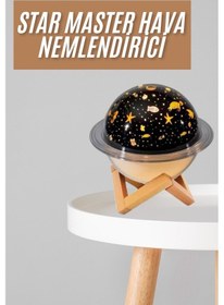 Resim Hava Nemlendirici Led Işıklı Gece Lambası Yıldız Görünümlü Renk Değiştiren 