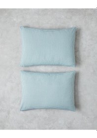 Resim English Home Petit Check Pamuklu 2'li Yastık Kılıfı 50x70 Cm Yeşil-mavi Yeşil-mavi 