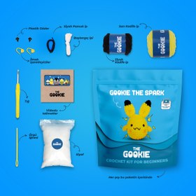 Resim The Gookie Amigurumi Spark Tığ Kiti, Amigurumi Örgü Seti, Tığ Işi Amigurumi Örgü Oyuncak Seti 
