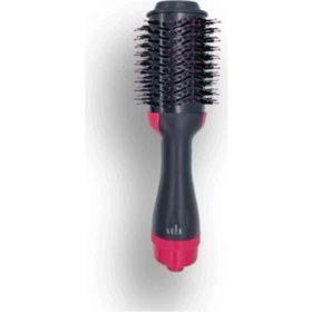 Resim Pembe Nanopro 1400W Hava Üflemeli Saç Şekillendirici ve Düzleştirici Fön Tarağı 