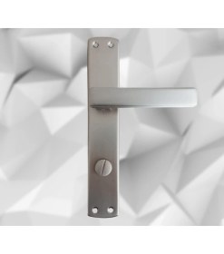 Resim ALMITAL Lusso Inox Aynalı Kapı Kolu Wc Kapı Kolu 