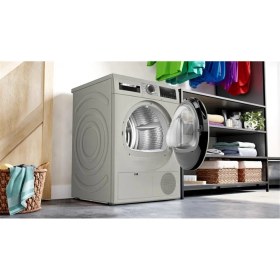 Resim Bosch WQG2410TTR A++ 9 kg Isı Pompalı Çamaşır Kurutma Makinesi Nem Sensörü ile Gümüş Renk 