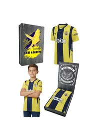 Resim Fenerbahçe Orijinal Lisanslı Unisex 24-25 Yeni Sezon Çubuklu Çocuk Forması Uv Kutu Hediyeli Lacivert 