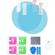 Resim 95mmx95mm- Ayna Pencere Temizle Filmi 2 Adet Yağmur Geçirmez Anti Sis Su Geçirmez Film Dikiz Aynası Filmi Etiket 