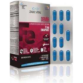 Resim Zade Vital Demir Iron 30 Kapsül 