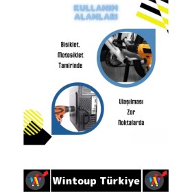 Resim Kompakt Tamir Vidalama Montaj Elektrikli Matkap Tornavida 360 Derece Şaftlı Esnek Tornavida Ucu Seti 