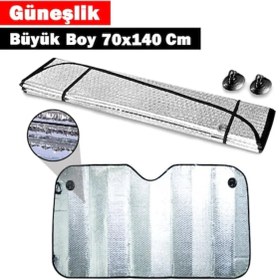 Resim Natural Güneşlik Metalize Uzun 70X140 Cm 