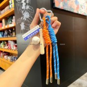 Resim Silver1 Gıoıo Yeni Sevimli Kedi Pençe Çapraz Giyinme Kurumi Bebek Araba Anahtarlık Büyük Kulak Köpek Çift Okul Çantası Hediye Anahtarlık Kolye (Yurt Dışından) 