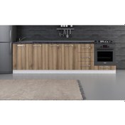 Resim Minar 285 Cm Mutfak Dolabı Beyaz Dore 285-D6-Alt Modül Beyaz 