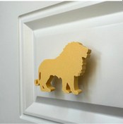 Resim Pomerol Sarı Aslan Dolap Kulpu - Çocuk Odası, Mutfak Ve Banyo İçin Şık, Eğlenceli Ve Dayanıklı Mobilya Kulp 