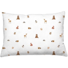Resim Forest Amigos %100 Organik Pamuk Bebek Lastikli Çarşaf Seti 70 x 140 cm 