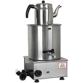 Resim Anka Paslanmaz Mega Çay Makinası 2 Demlikli 12 Litre 