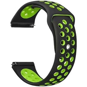 Resim Teknocep Galaxy Watch 3 45mm Krd-02 Uyumlu Kordon-siyah-yeşil 