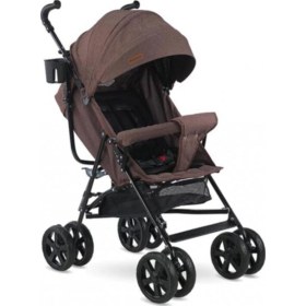 Resim Sa-7 Tam Yatarlı Baston Bebek Arabası Kahve 