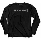 Resim Kendim Seçtim Black Pınk Blackpınk Logo 2 Uzun Kollu Tişört Baskılı Çocuk T-Shirt 