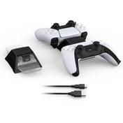 Resim Dobe Tp5 0528 Led Gösterge Çiftli Ps5 Joystick Kol Şarj Stand 