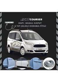 Resim Ford Courier Oto Araç Kapı Koruma Fitili 5metre Parlak Gri Renk 