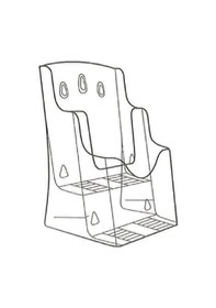 Resim Mapi Afiş Taşıyıcı Stand Broşürlük Üçlü A4 Masa Üstü Broşürlük 