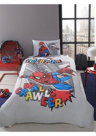 Resim Disney Pike Takımı Fitted Tek Kişilik Spiderman Gri Wall 