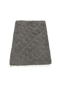 Resim Zehra Abla Halı Yeni El Dokuma Tek Renk Tiftik Yün Siirt Battaniyesi Kilim 5771 