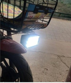 Resim Novahub 15led 45w Kare Far Motosiklet Ön Yardımcı Işık Sis Lambası, 12v 2adet Ve Anahtar Paketi 