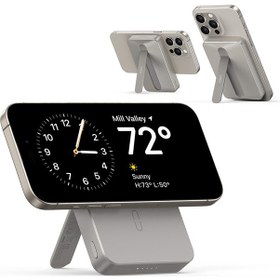 Resim Esr 10000 Mah Magsafe Taşınabilir Şarj Cihazı Halolock Standlı 