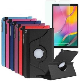 Resim Samsung Uyumlu Galaxy T290 Standlı 360 Dönerli + Nano Ekran Koruyucu 