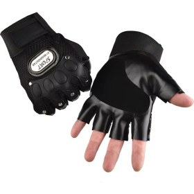 Resim Fitness Body, Building Spor, Bisiklet Sürüş, Nefes Alan Kumaş Cırt Cırtlı Kaydırmaz Kemik Eldiveni 