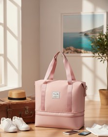 Resim fenomex Oxford Kumaş Portatif Seyehat Çantası Pudra Pembe 