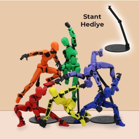 Resim Flexilab Creative Eklemli Renkli Aksiyon Figürü - 13.3 cm - Stop Motion, Oyun İçin Pozlanabilir Oyuncak Stant Hediye 