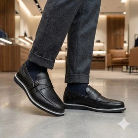Resim Voyager Bağsız Kemerli Model Hakiki Deri Erkek Loafer Ayakkabı 5770 