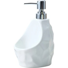 Resim 650LML Mutfak Için Seramik Sabun Dağıtıcı Seramik + Abs Ev Dekorasyon Sıvı Sabun Losyon Dağıtıcı Banyo Aksesuarları | Sıvı Sabunlukları (Beyaz) 