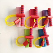 Resim 1 adet Etkileşimli Direnç Bandı, Köpük Yay Tek Çubuk, İç ve Dış Mekan Kullanımı için Eğlenceli Fitness Ekipmanı, Atlama Yeteneğini Geliştirmek İçin. 