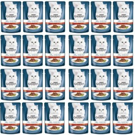 Resim Purina Gourmet Perle Izgara Sığır Etli Yetişkin Kedi Konserve 24 x 85 G 