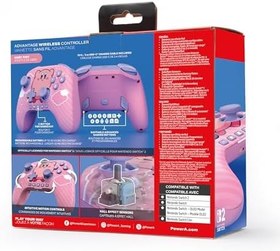 Resim PowerA Advantage Wireless Controller for Nintendo Switch 2 - Kirby Puff, Officially Licensed, Hall Effects, Mappable Buttons, Pro Controller, C Button, Motion Controls 