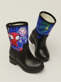 Resim Sea&Blue Spidey Ve Arkadaşları Baskılı Su Geçirmez Anaokulu Çocuk Yağmur Çizmesi 