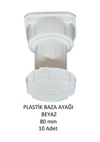 Resim Plastik Baza Ayağı, Beyaz, 8 Cm 10 Adet Beyaz 