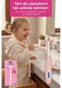 Resim Toothhugger 3 Yönlü Çocuk Diş Fırçası Pinky 
