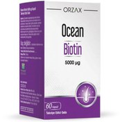Resim ORZAX Ocean Biotin 60 Kapsül 5000 µg 