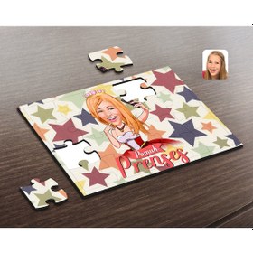Resim Kişiye Özel Pamuk Prenses Karikatürlü Ahşap Puzzle-3 