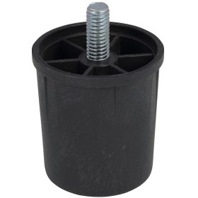 Resim Yatak Baza Ayağı 6cm Plastik M8 (İnce) Diş 